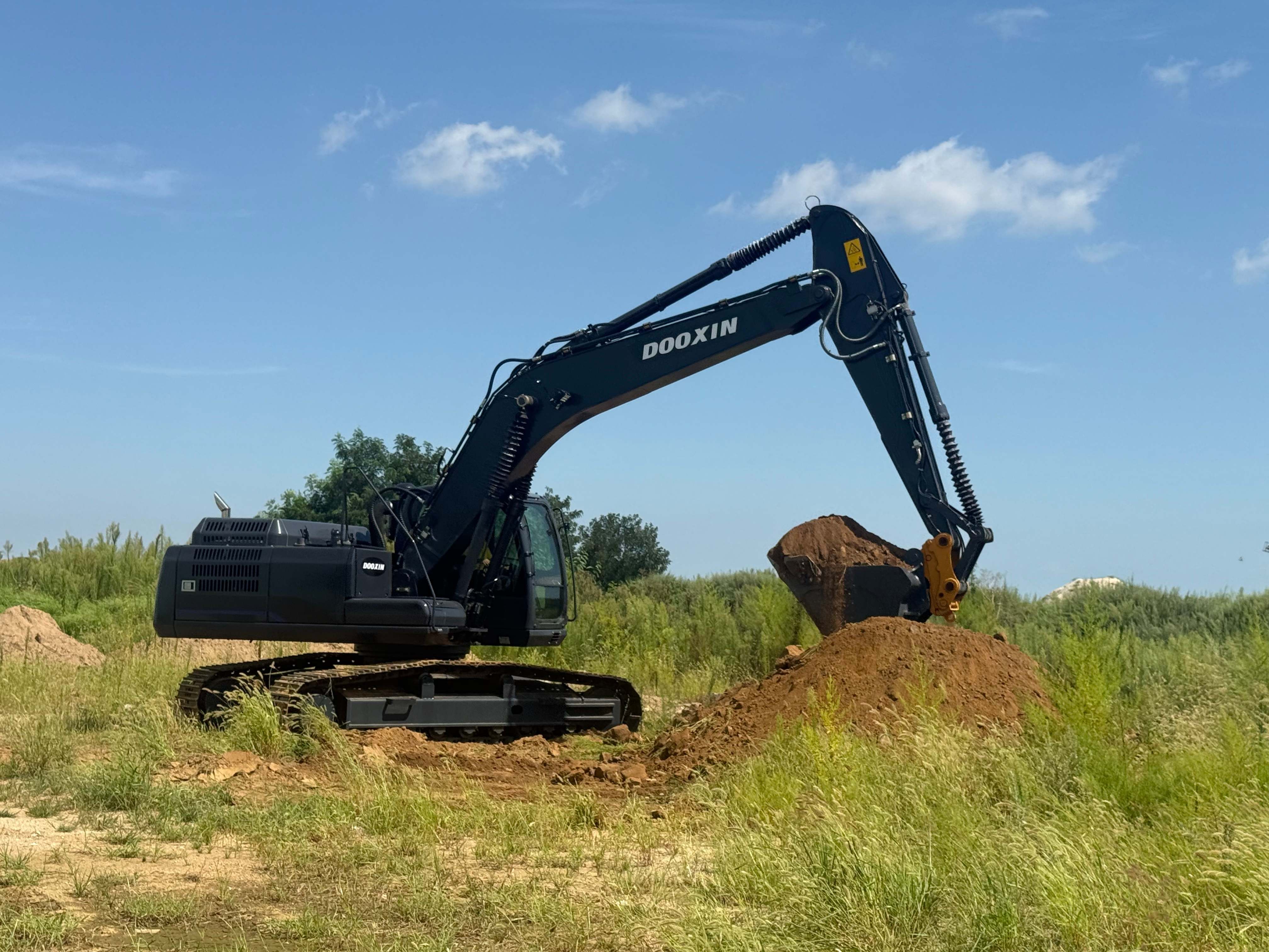 Excavator In Operation Testing