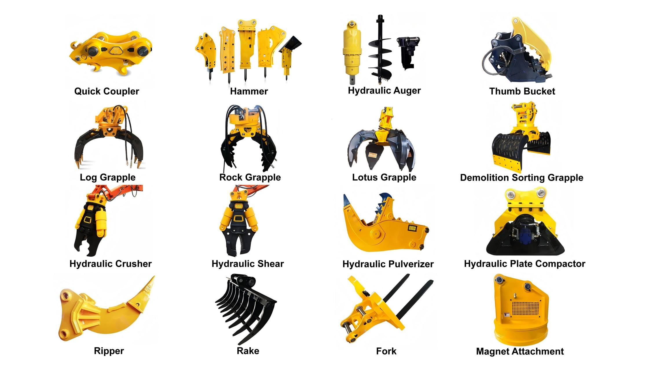 Crawler Excavator Attachments
